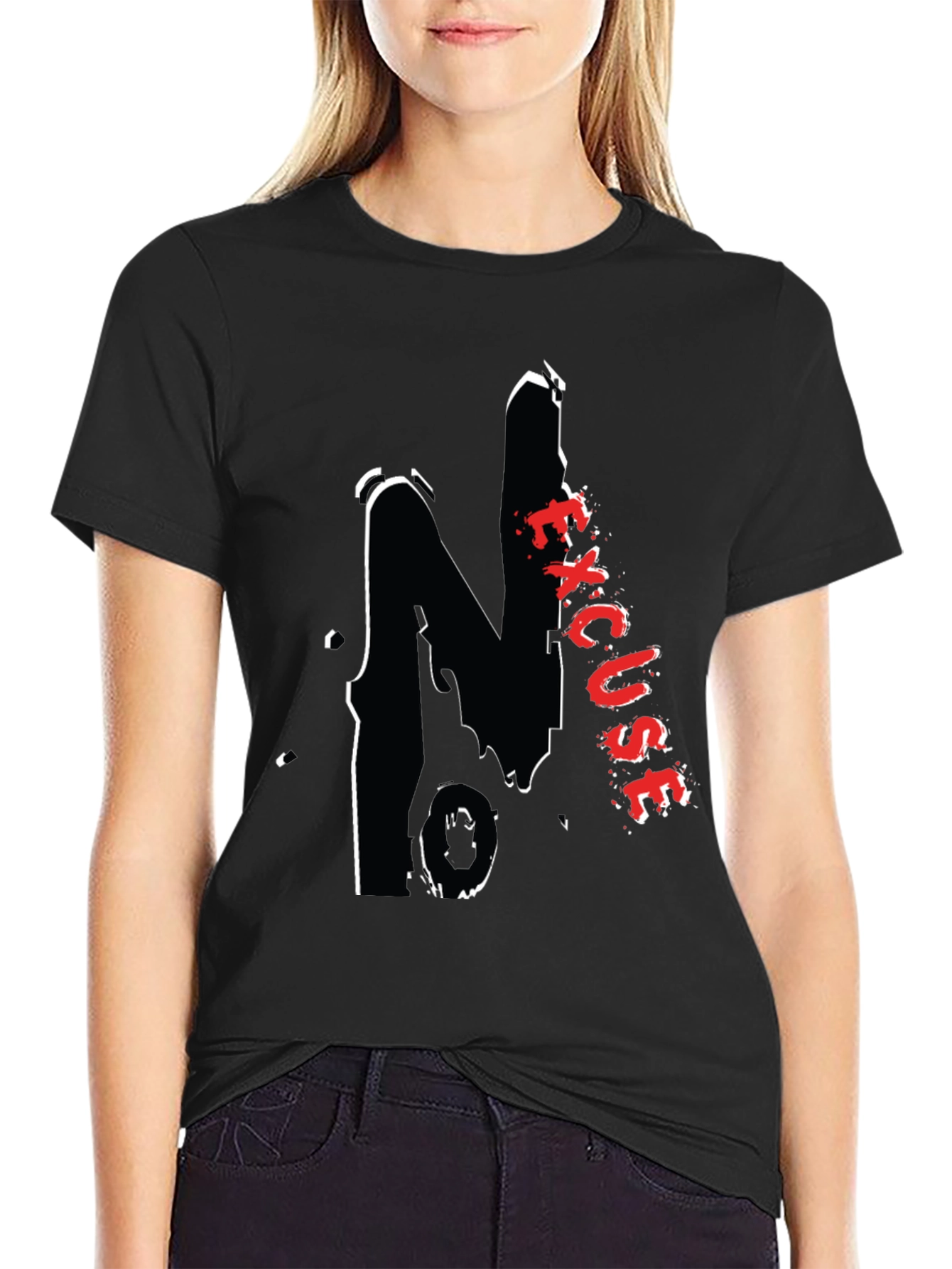 Black Black Graphic Tee - Excuse view 2