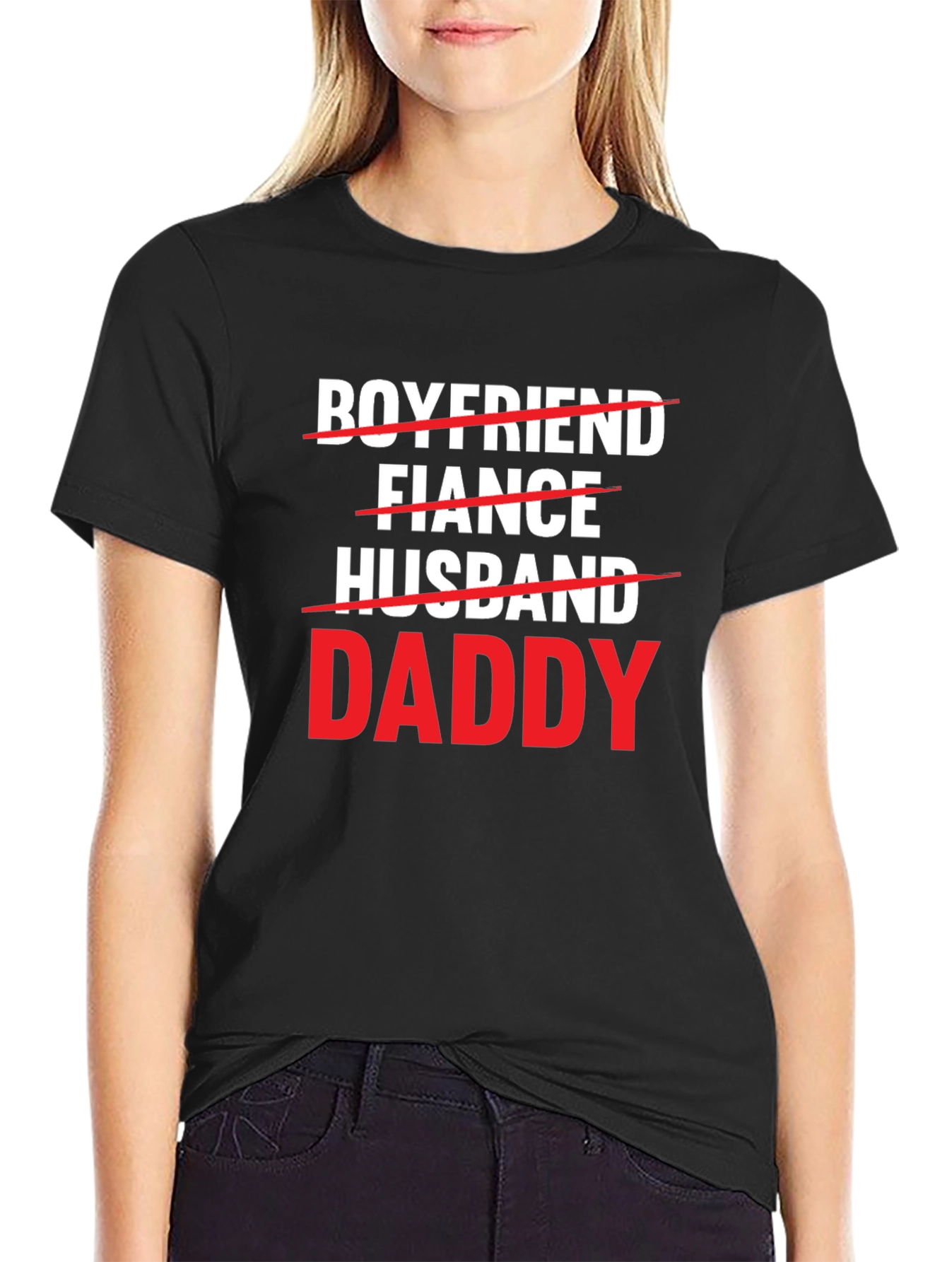 Black Boyfriend Fiance Husband Daddy T-Shirt view 2