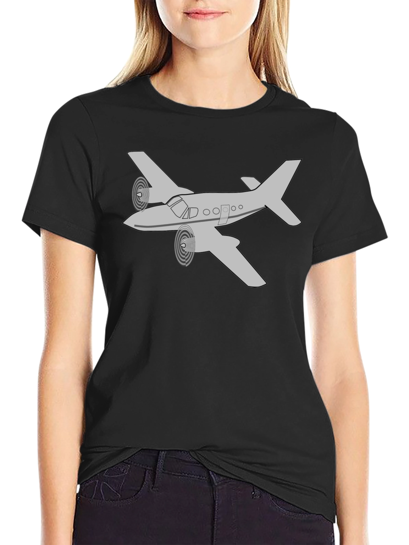 Airplane Graphic Tee - Aviation Enthusiast T-Shirt - 2