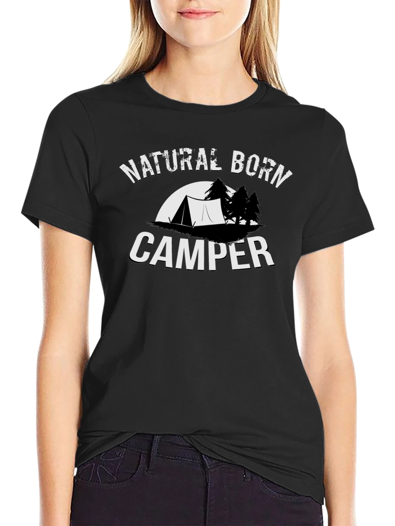 Black Natural Born Camper Black T-Shirt view 2