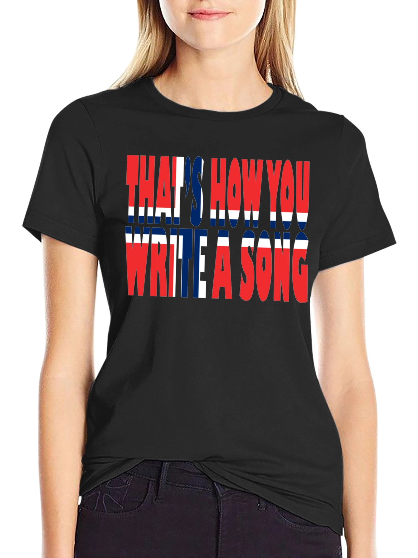 Black That's How You Write A Song T-Shirt view 2