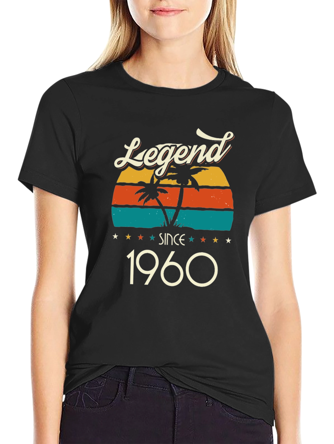 Legend Since 1960 Graphic Tee - Retro Palm Tree Design - 2