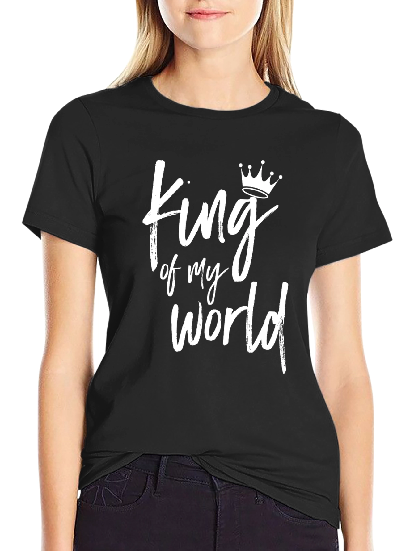 King of My World Graphic Tee - Black - 2
