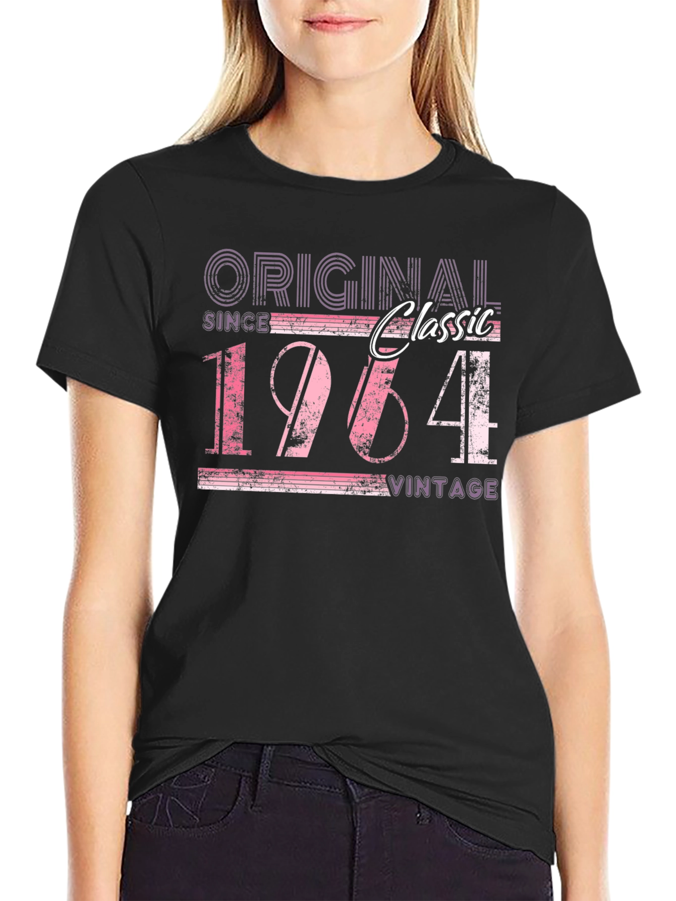Black Original Classic Since 1964 Vintage T-Shirt view 2