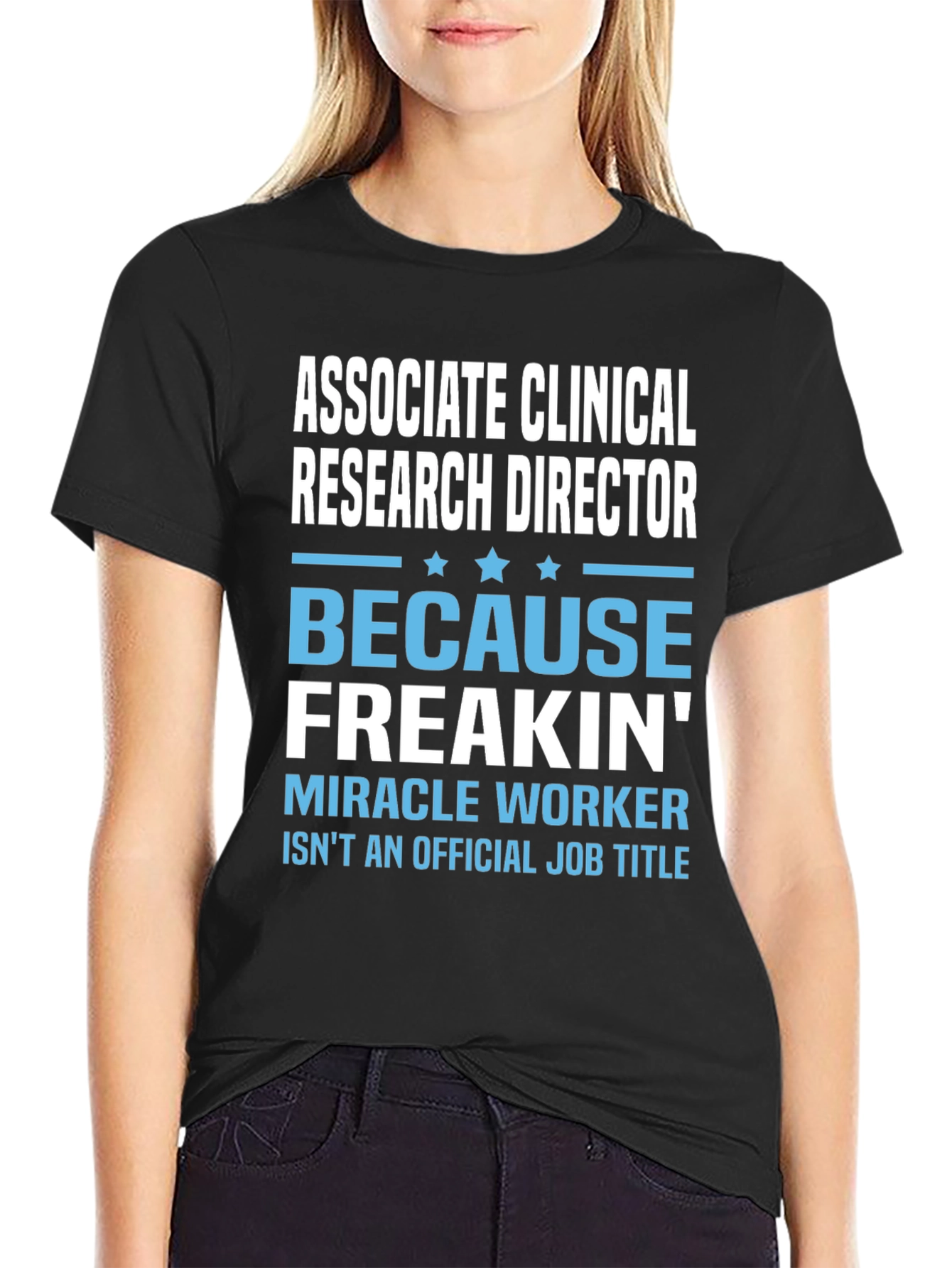 Black Associate Clinical Research Director T-Shirt view 2