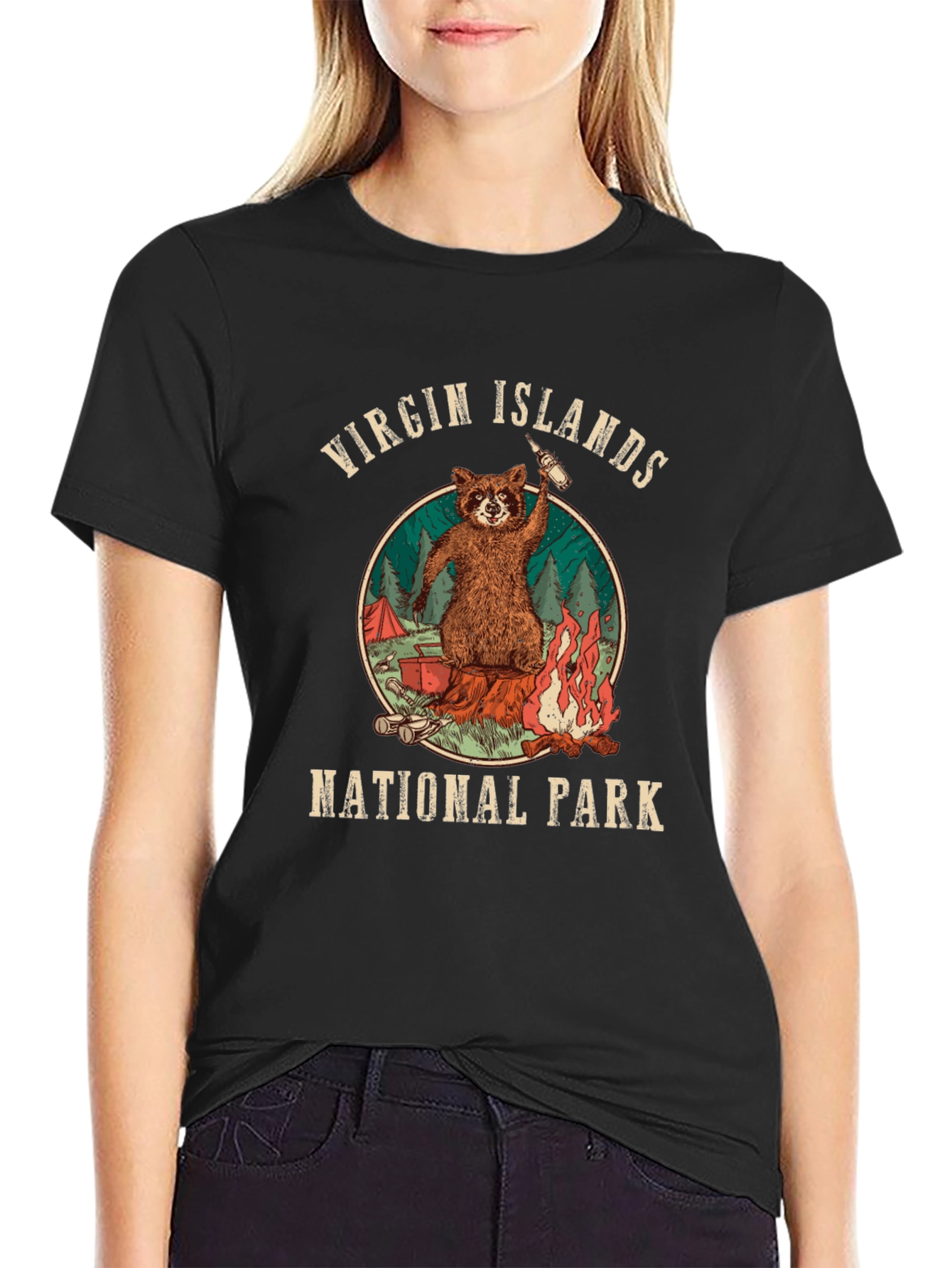 Virgin Islands National Park Raccoon T-Shirt - 2