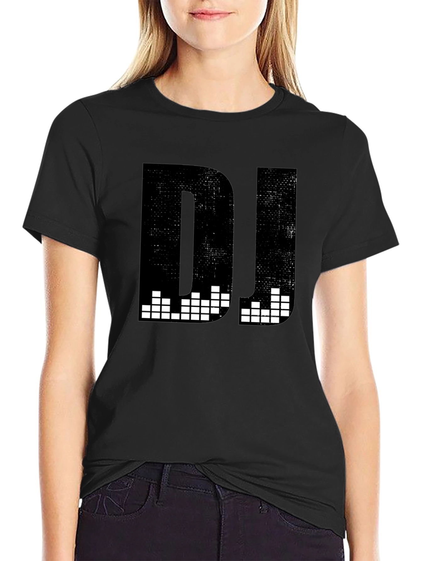 Black DJ Graphic T-Shirt - Black Music Tee view 2