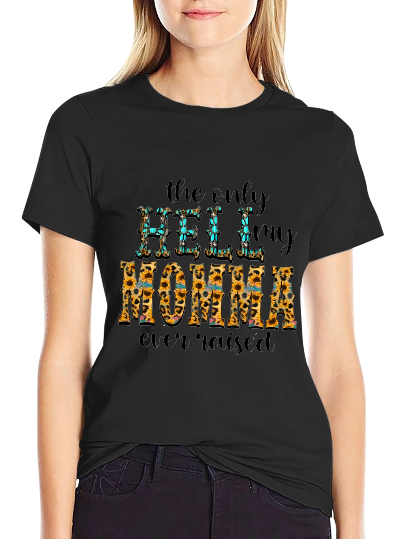 Black Momma Raised Hell Graphic Tee view 2