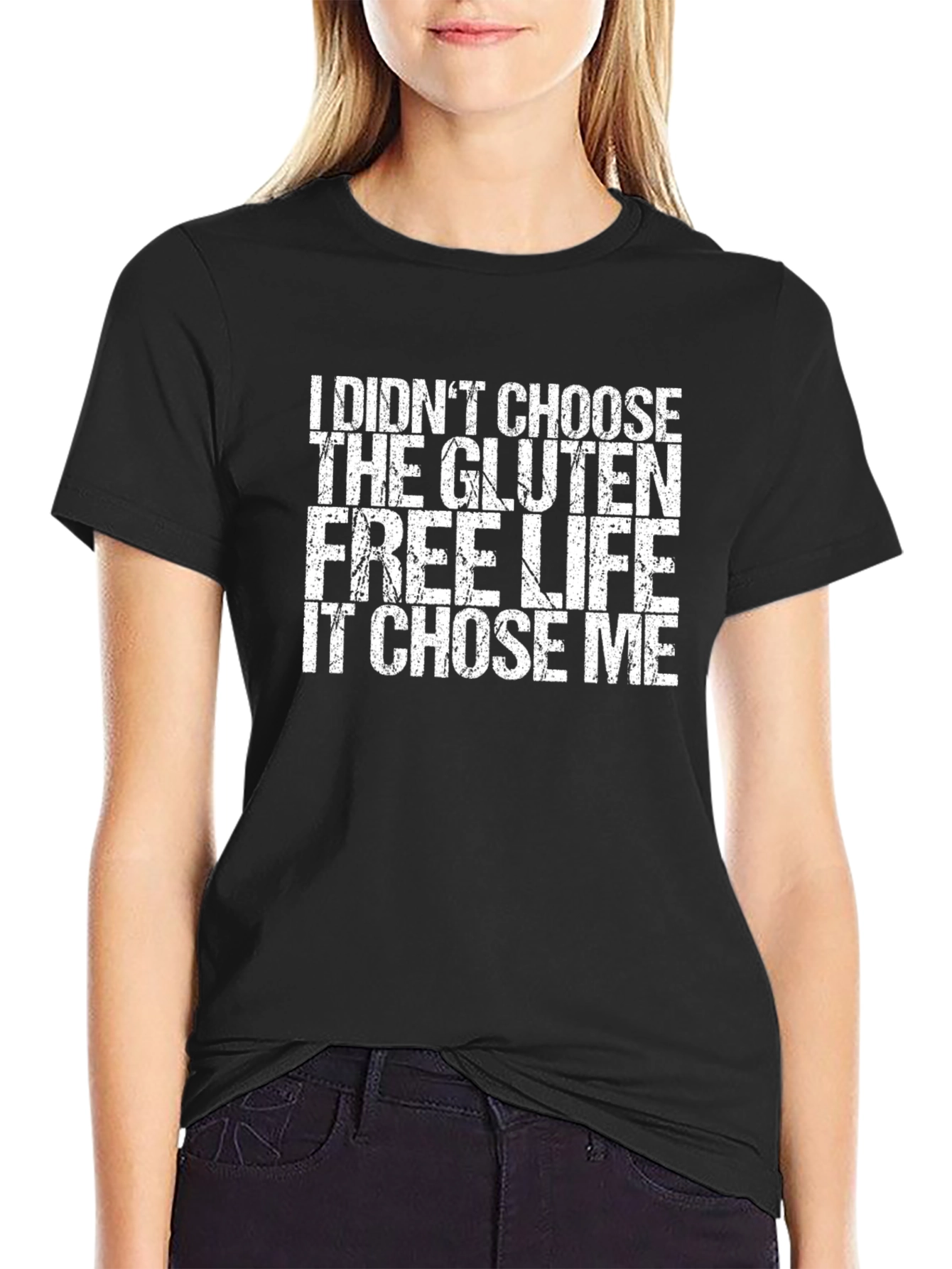 Black Gluten Free Life Black Graphic T-Shirt view 2