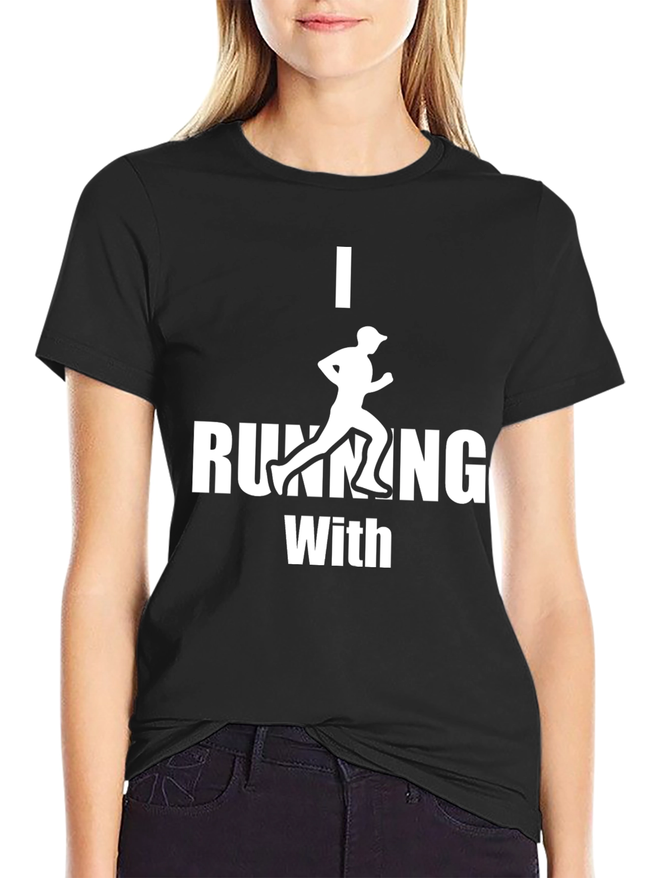 Black I Running With T-Shirt - Black view 2