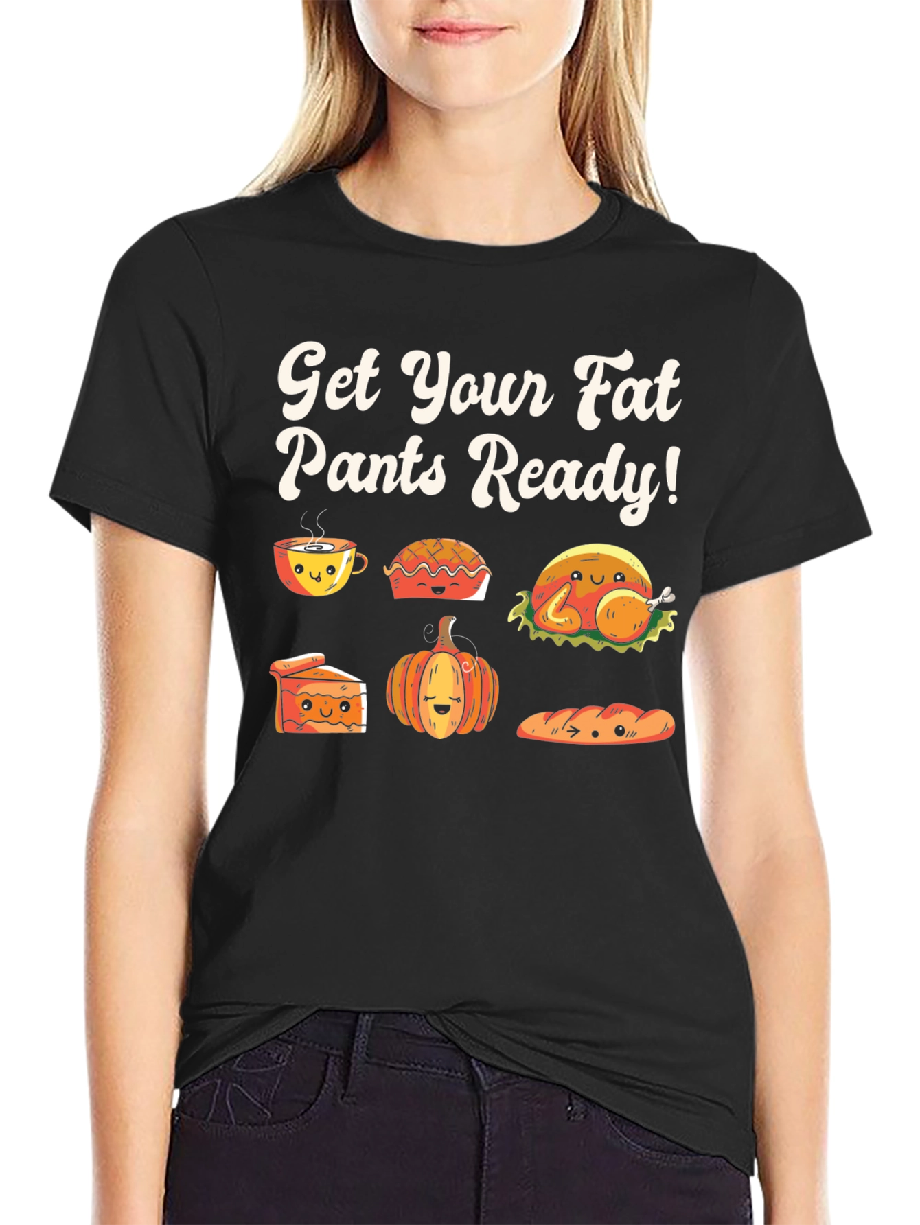 Get Your Fat Pants Ready T-Shirt Funny Thanksgiving Tee - 2