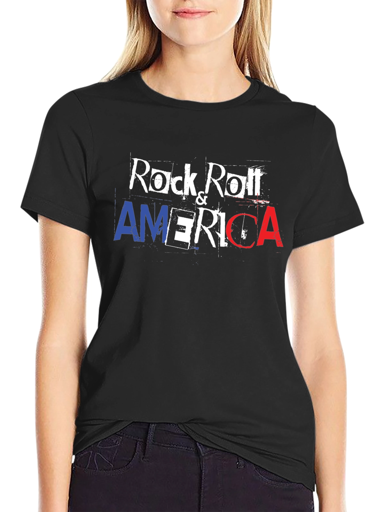 Black Rock & Roll America Graphic T-Shirt view 2