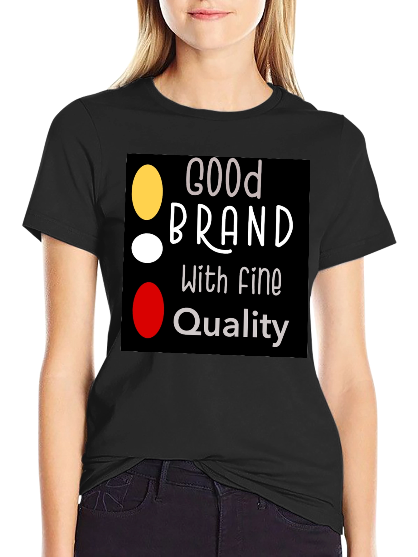 Black Good Brand Quality T-Shirt, Graphic Tee view 2