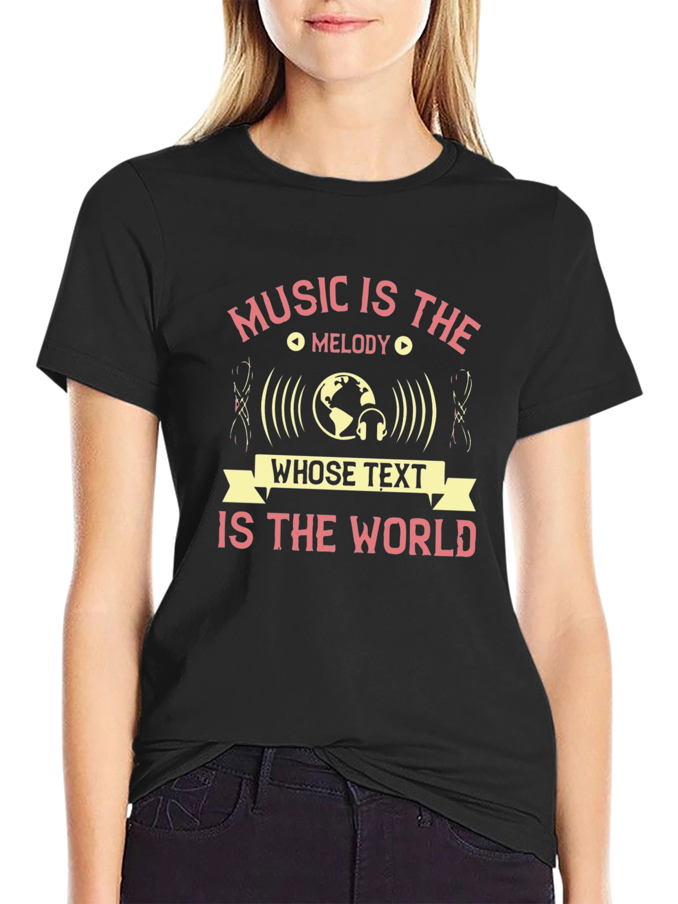 Black Music Is The Melody T-Shirt view 2