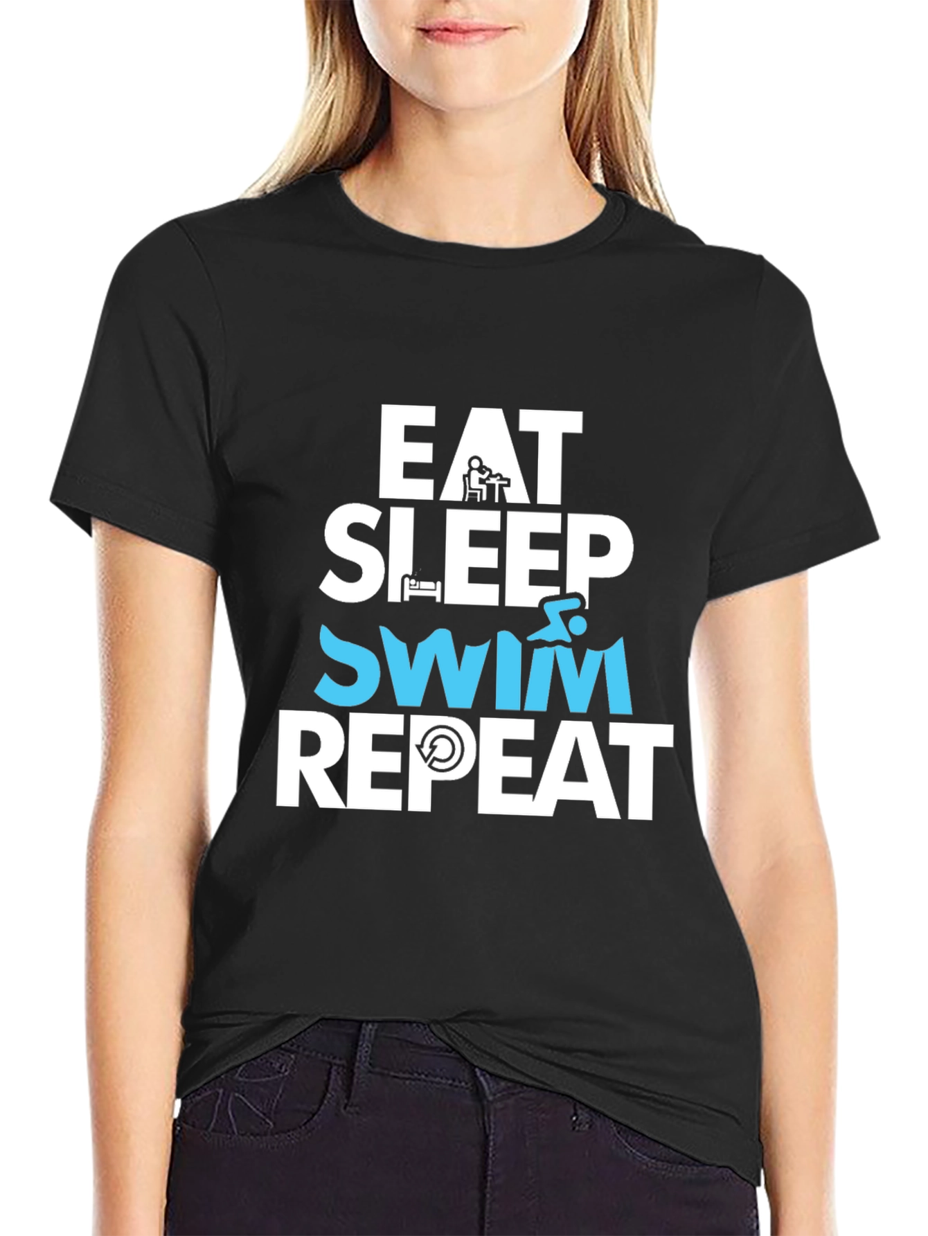 Eat Sleep Swim Repeat T-Shirt - 2