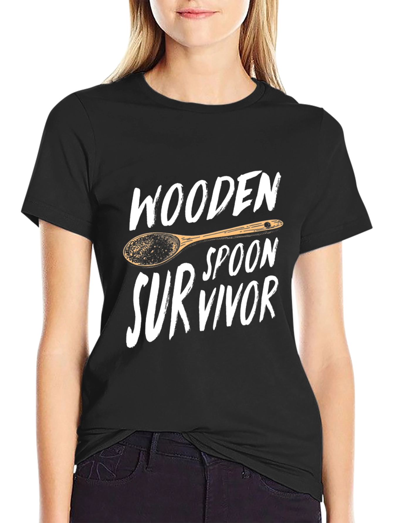 Black Wooden Spoon Survivor Graphic Tee view 2