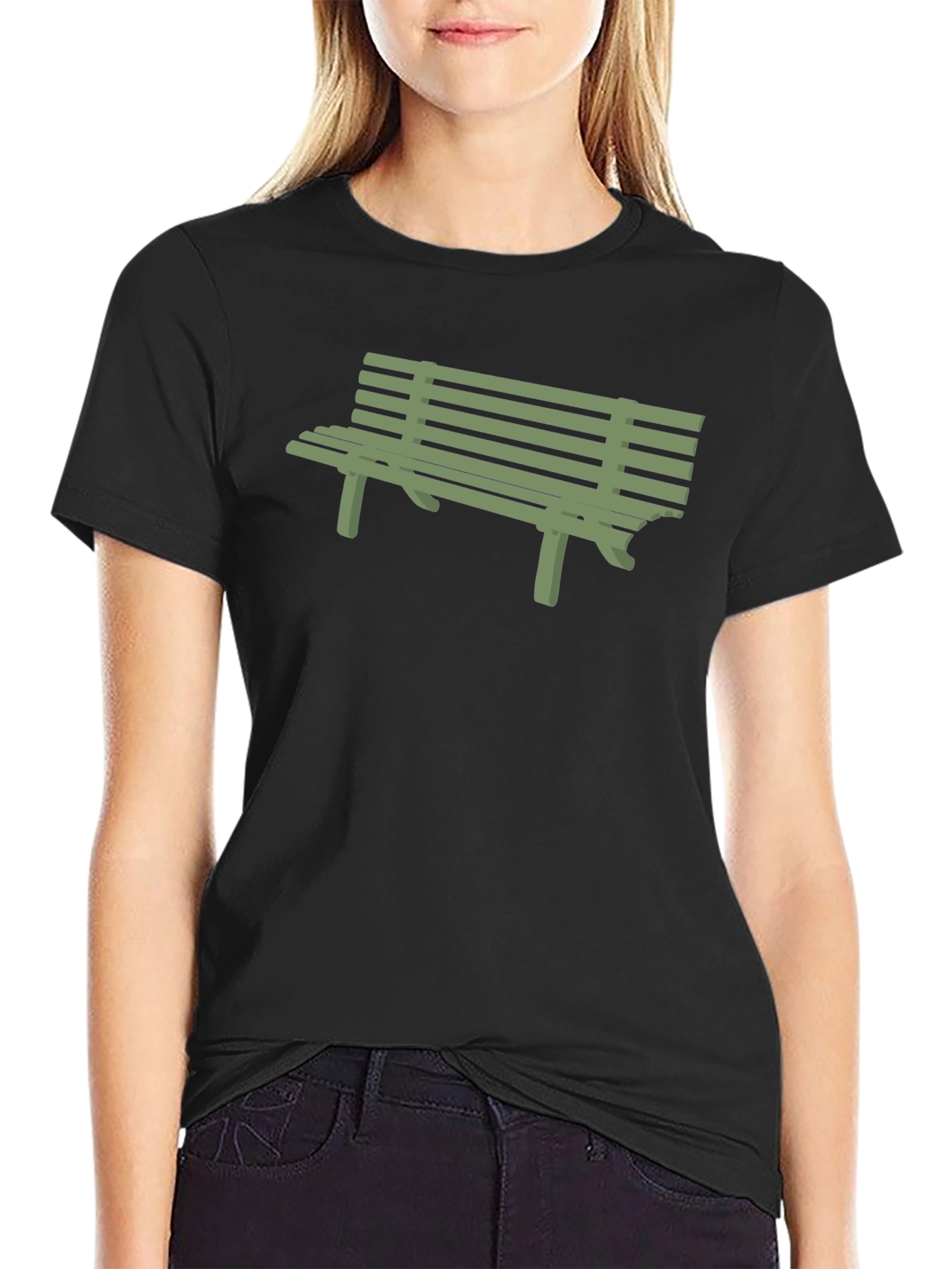 Black Bench Graphic Tee - Casual Comfort view 2