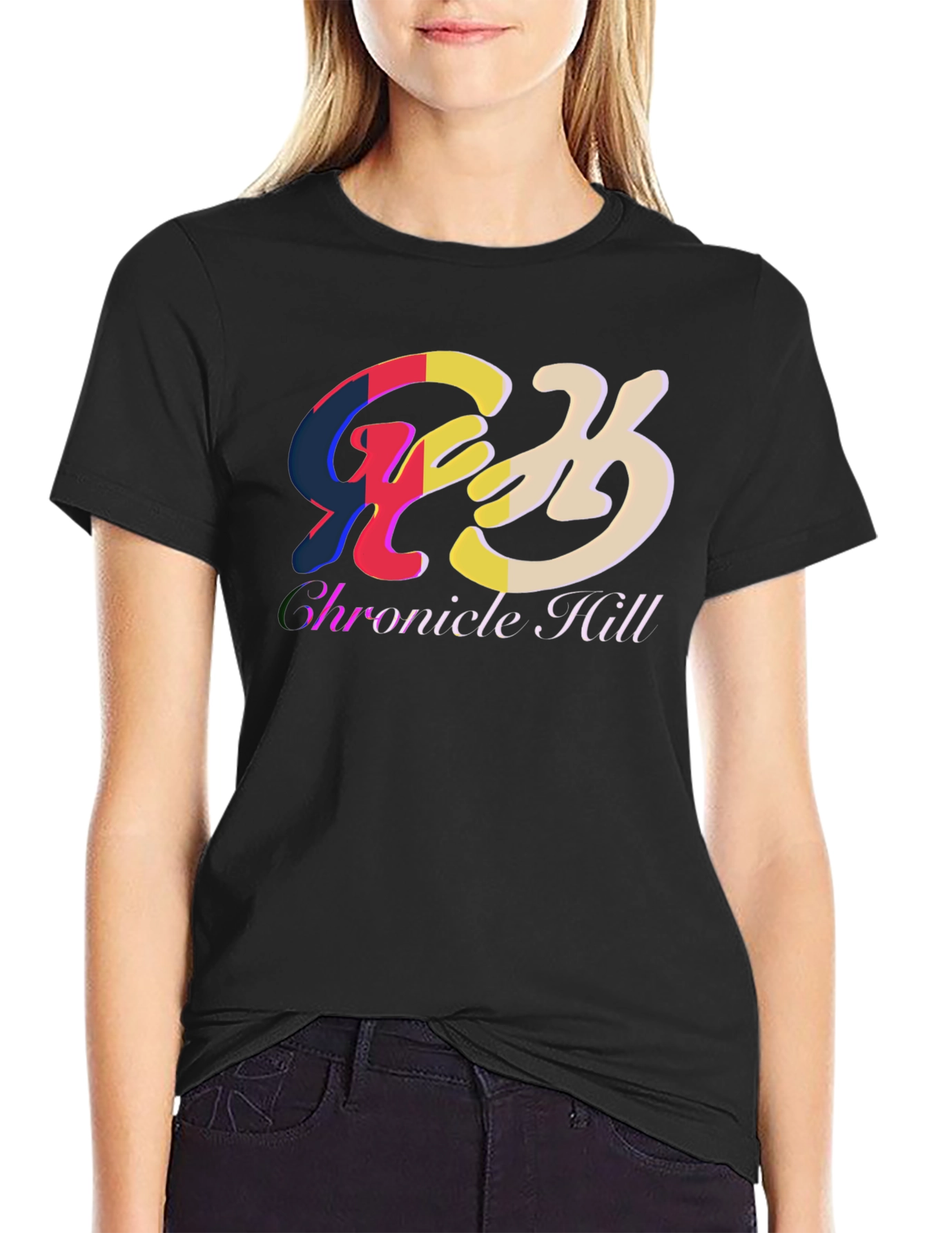 Black Chronicle Hill Black Graphic Tee view 2