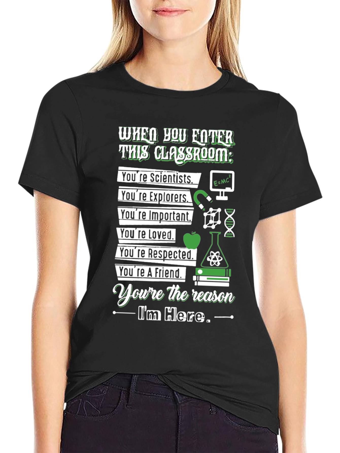 Black Classroom Rules T-Shirt view 2