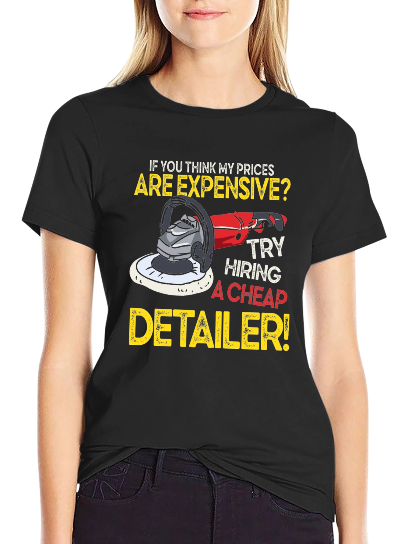 Black Expensive Detailer T-Shirt view 2