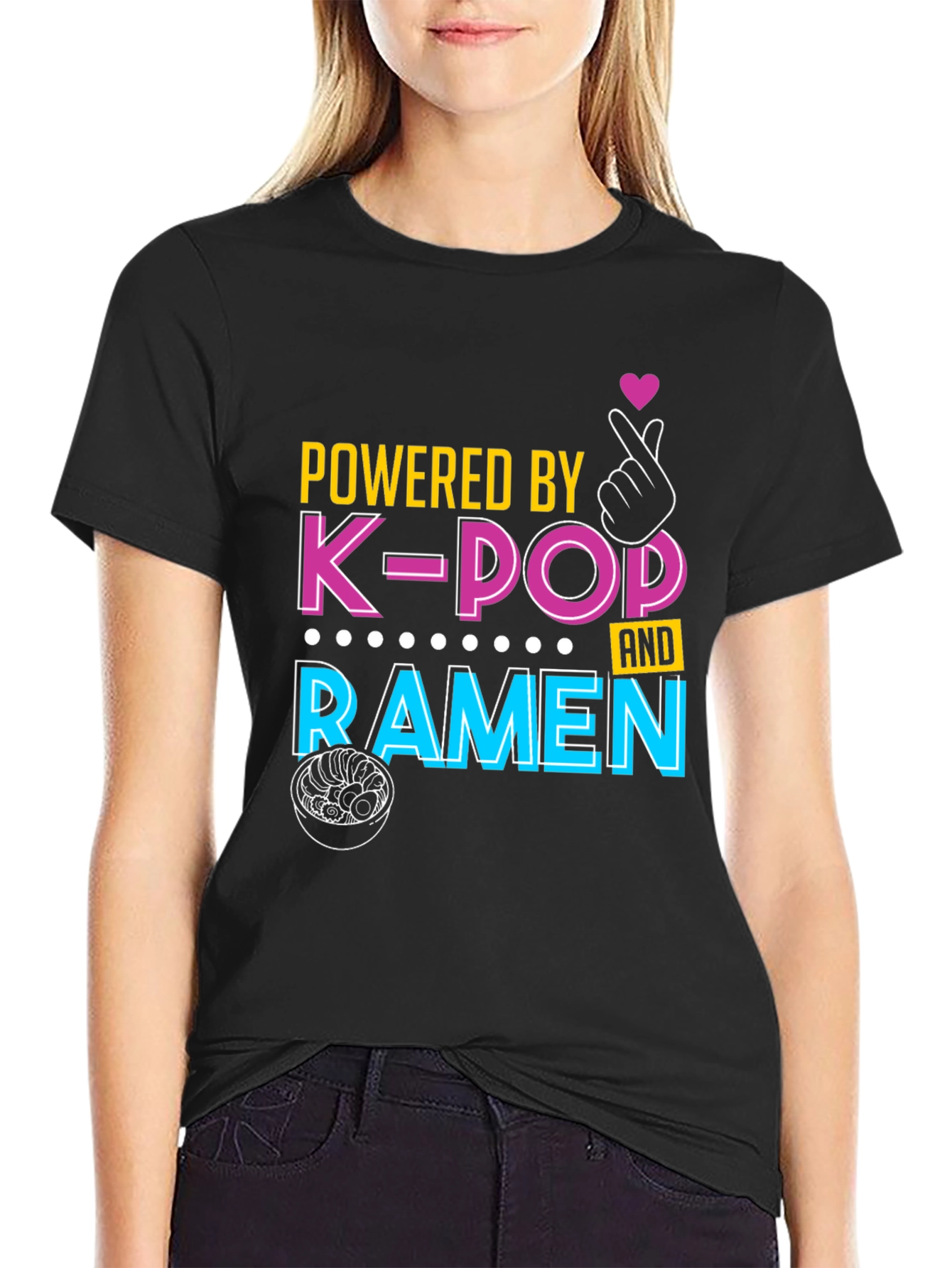 Powered By K-Pop and Ramen T-Shirt - 2