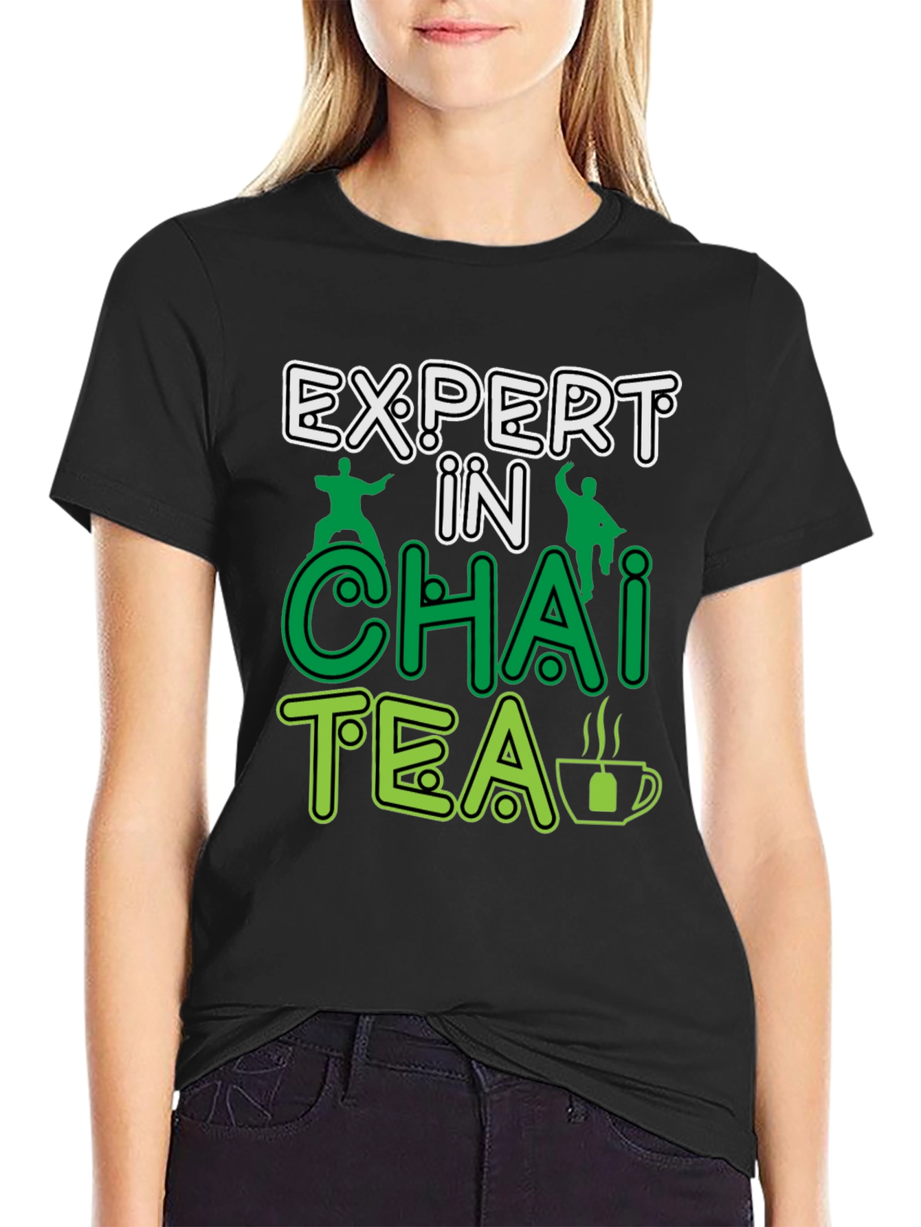 Black Expert in Chai Tea T-Shirt -  Funny Tea Lover Gift view 2