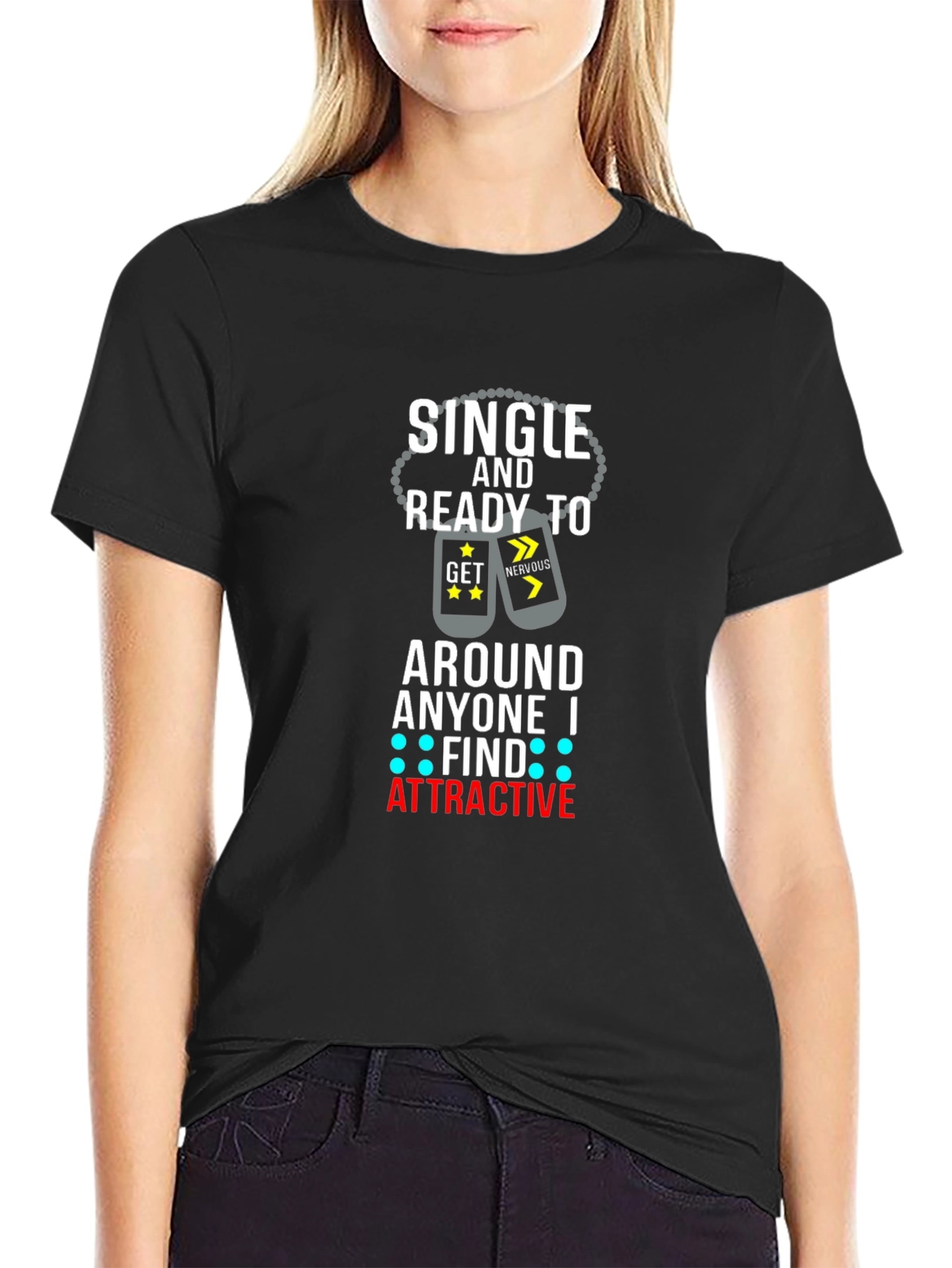 Black Single and Ready T-Shirt view 2