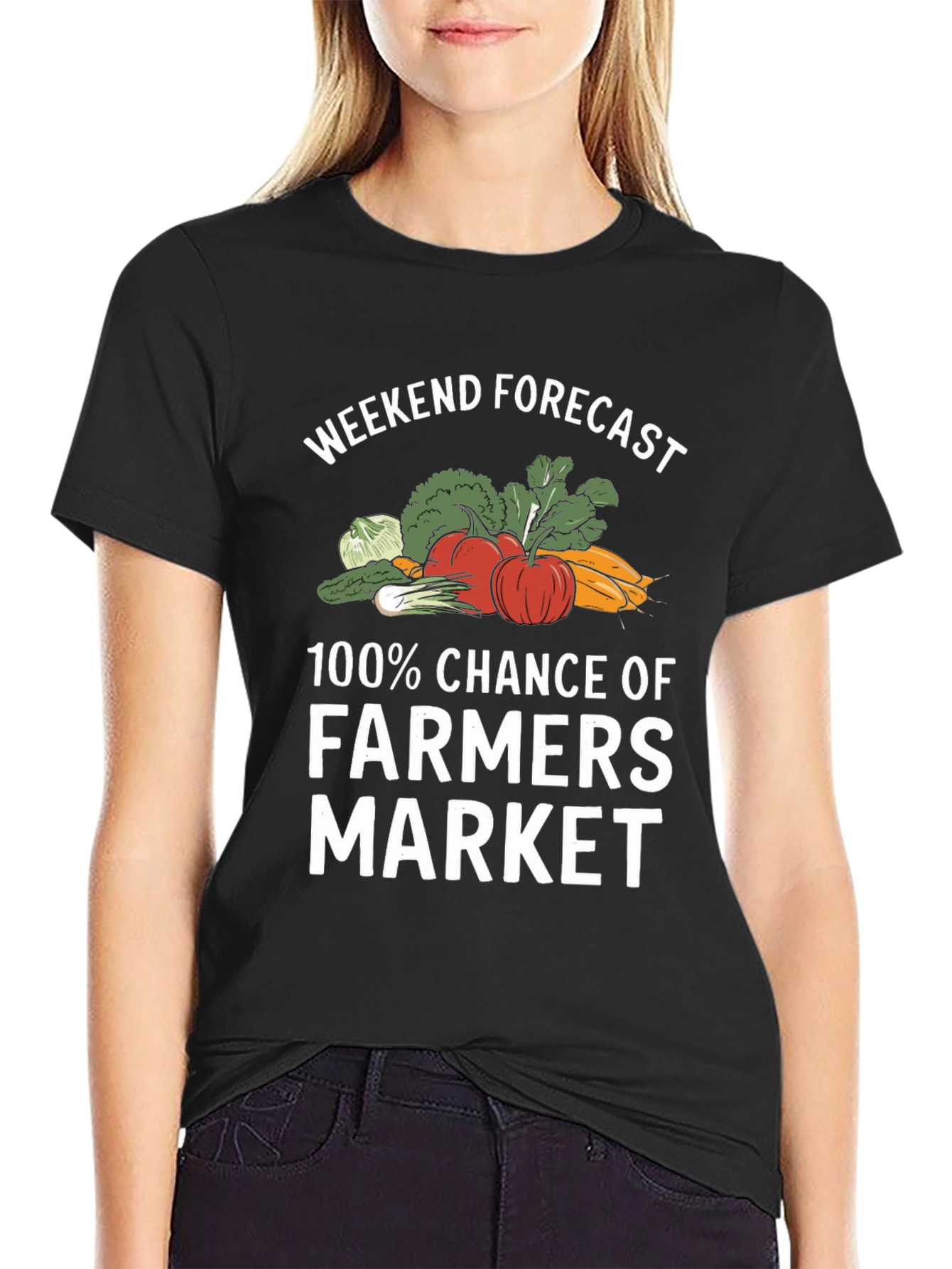 Black Farmer's Market Weekend T-Shirt view 2