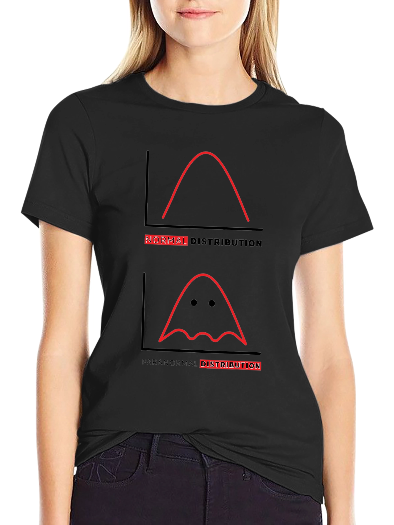 Funny Paranormal Distribution Graphic Tee - 2