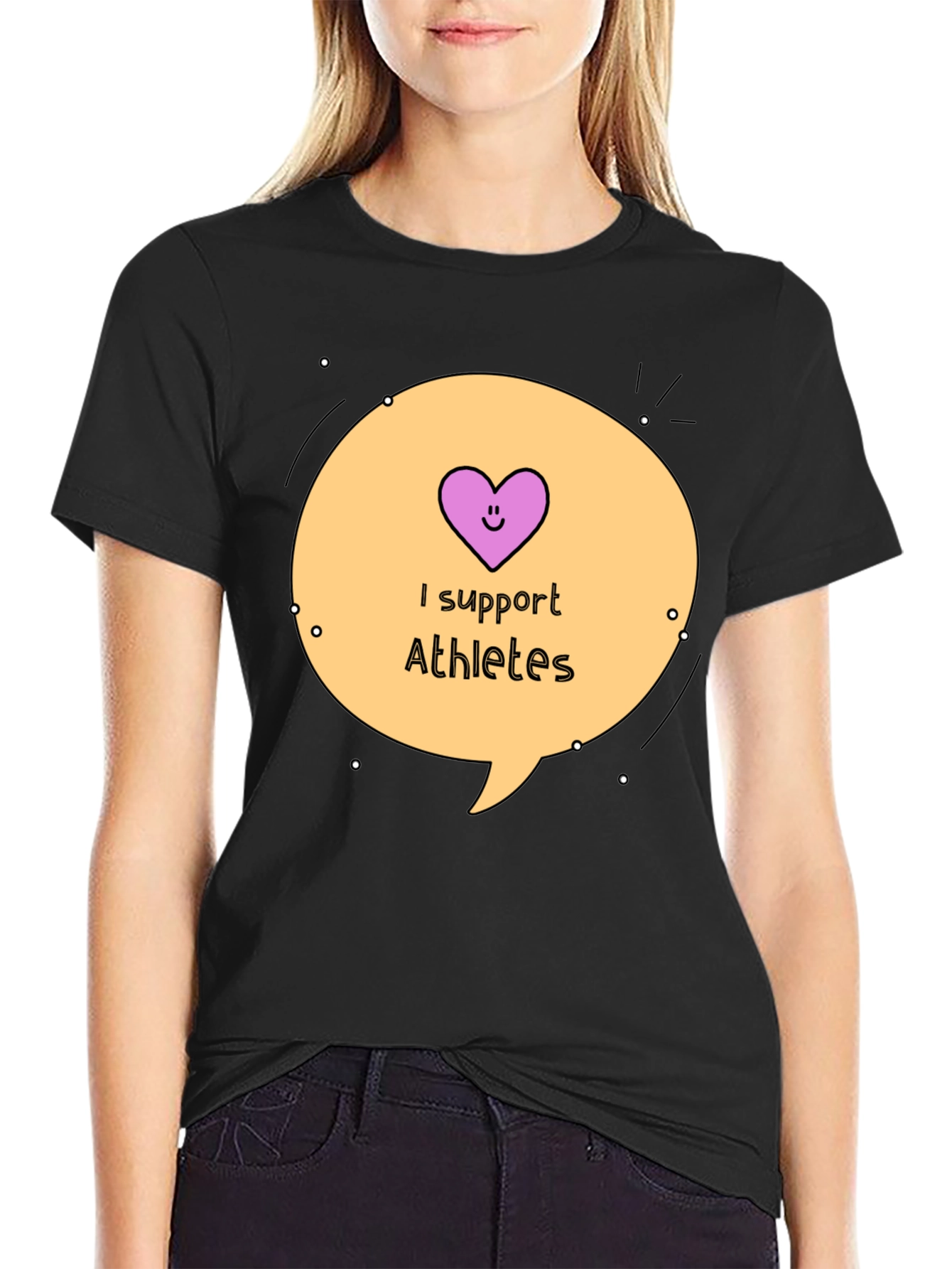 I Support Athletes Graphic Tee - 2