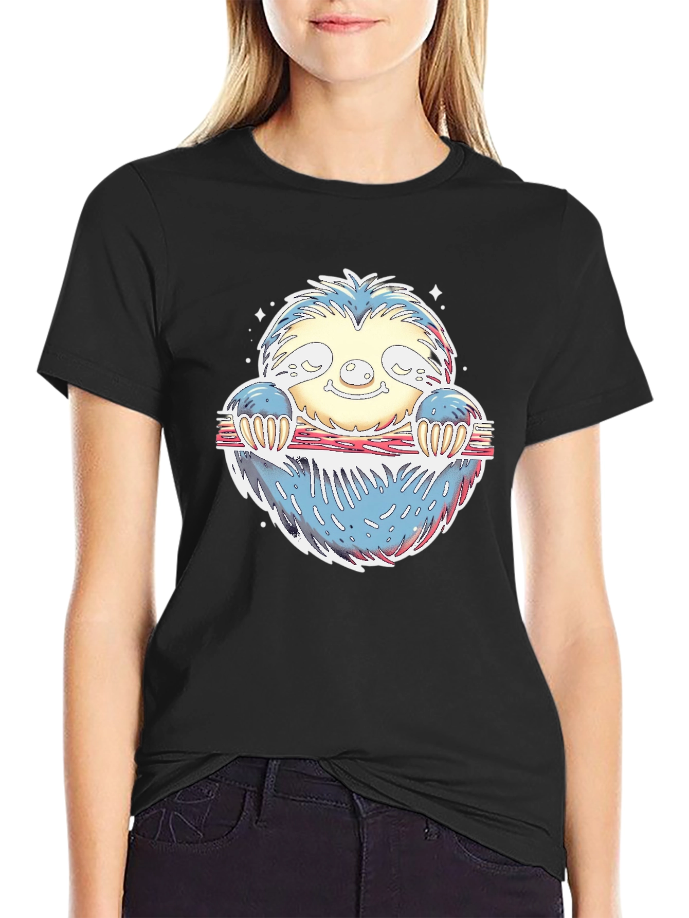 Sloth Graphic T-Shirt - Relaxed Fit - 2