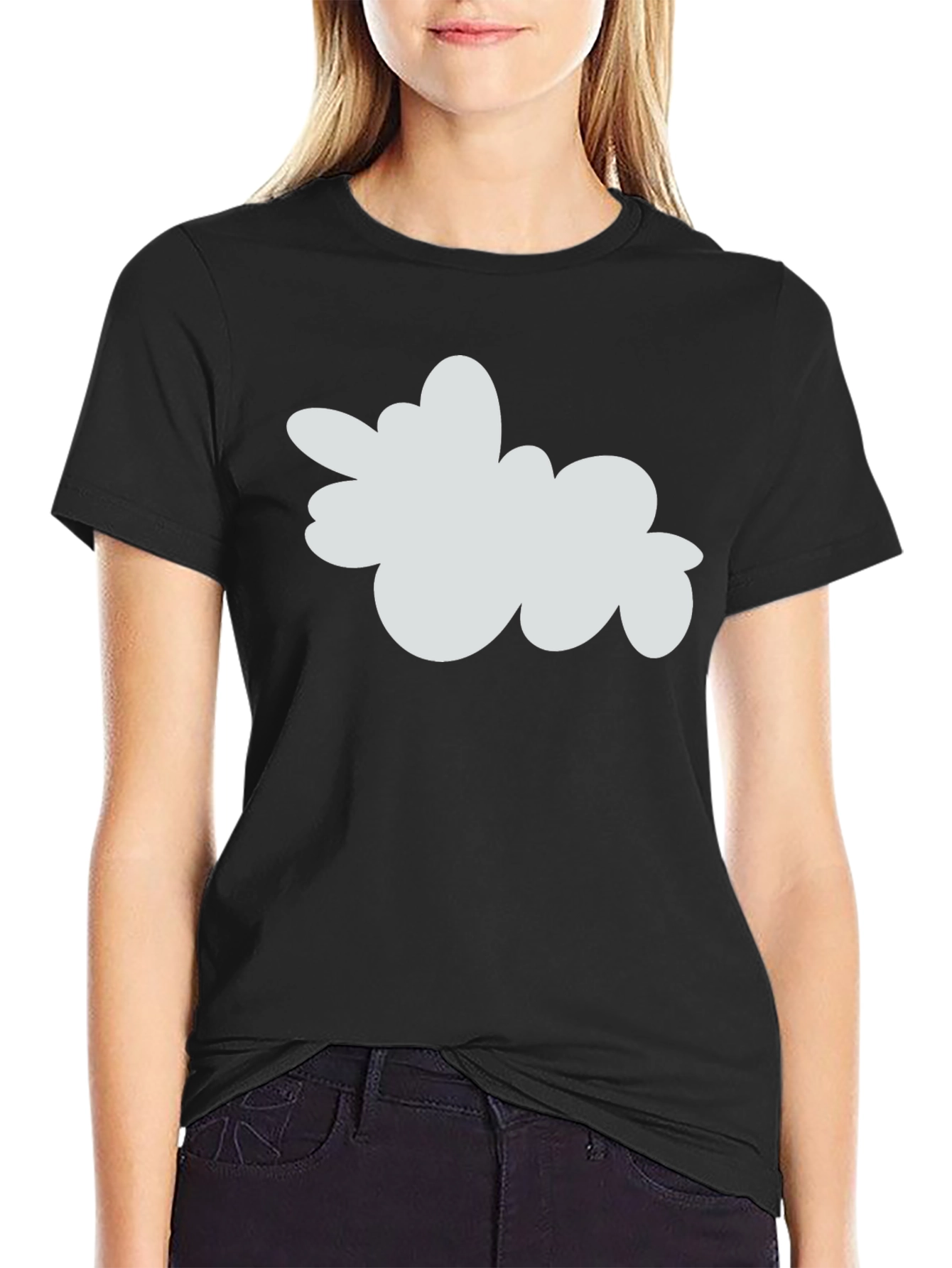 Black Cloud Graphic Tee - Casual Style view 2