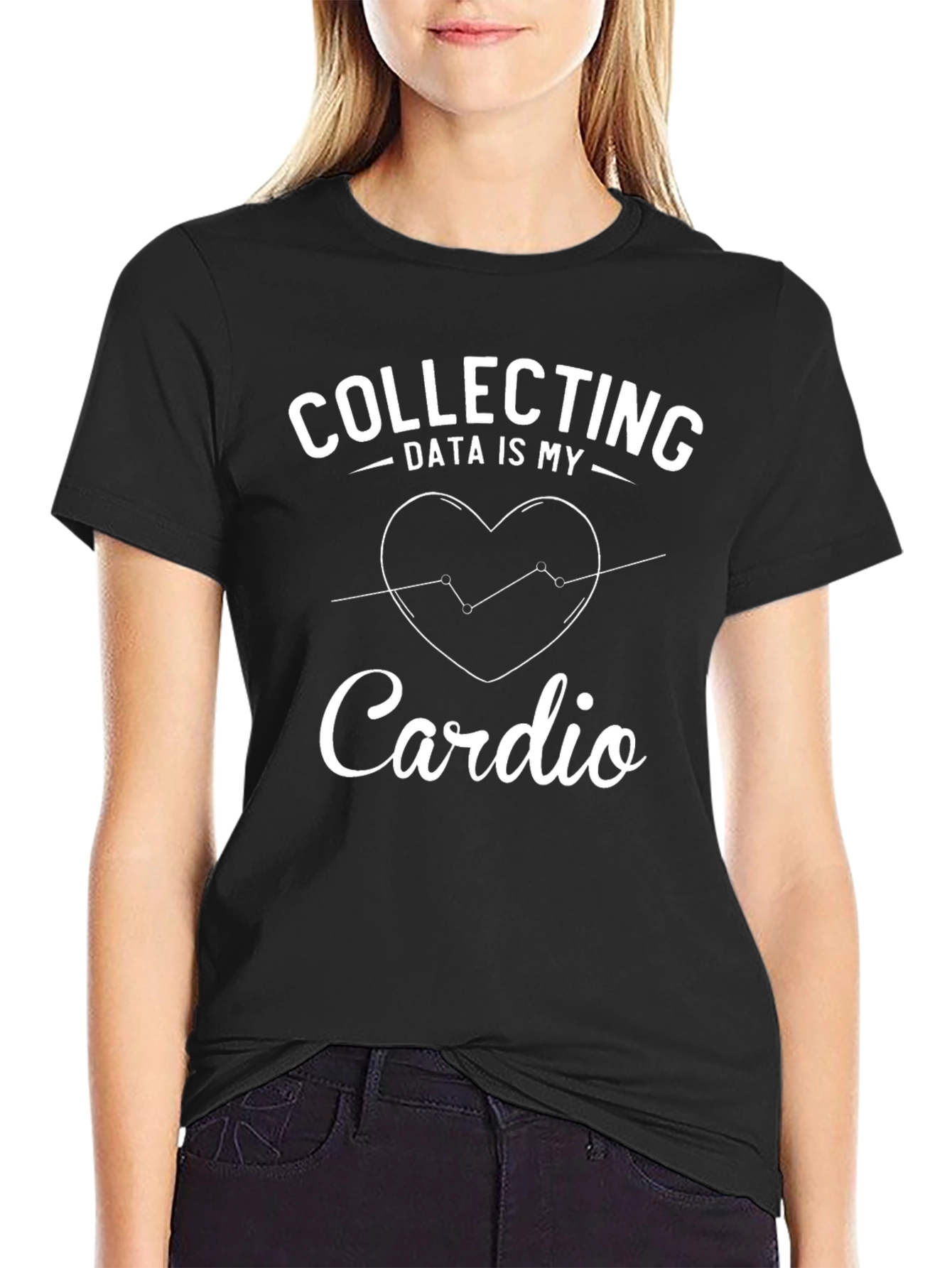 Black Data Collection Cardio T-Shirt view 2