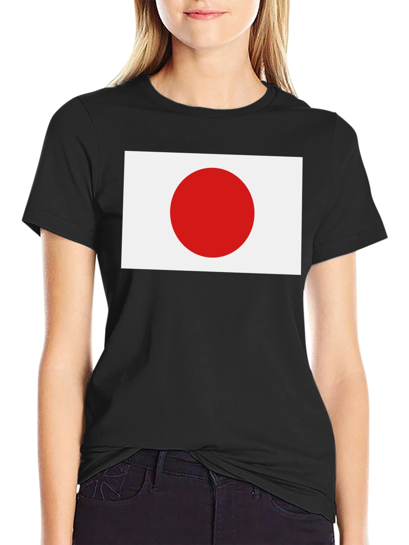 Black Japan Flag T-Shirt - Classic Patriotic Tee view 2