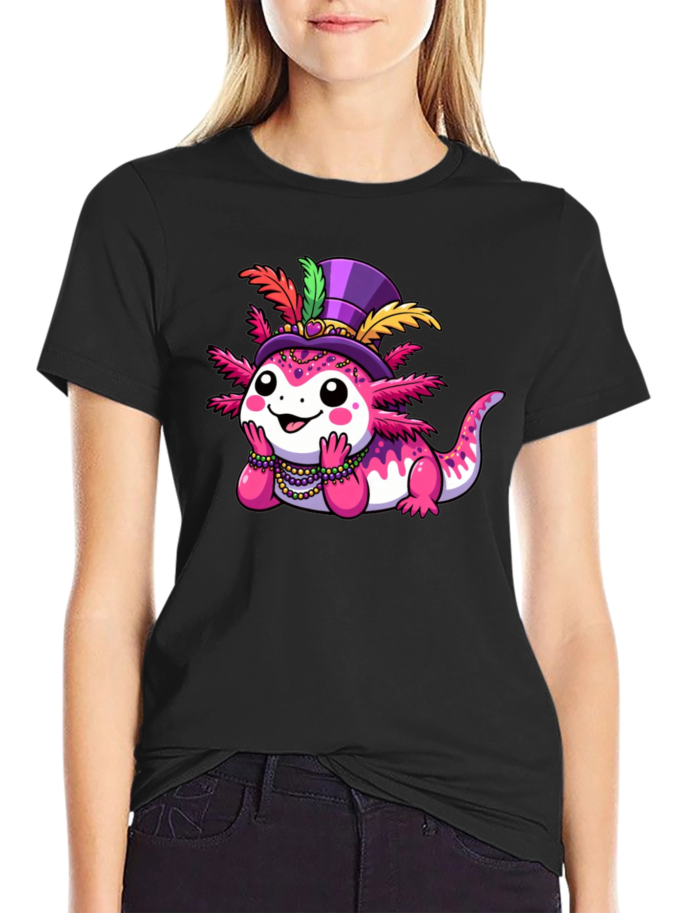 Axolotl Mardi Gras T-Shirt - 2