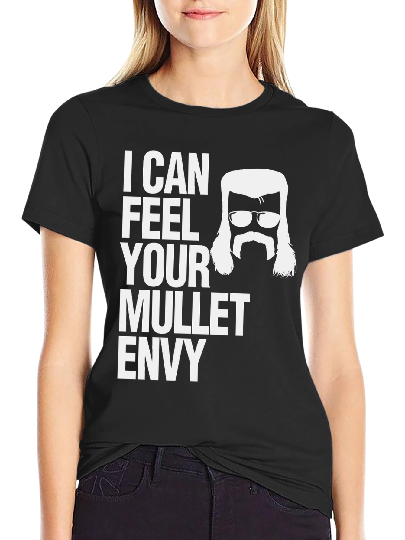 Black Mullet Envy Tee - Funny Humor Shirt view 2