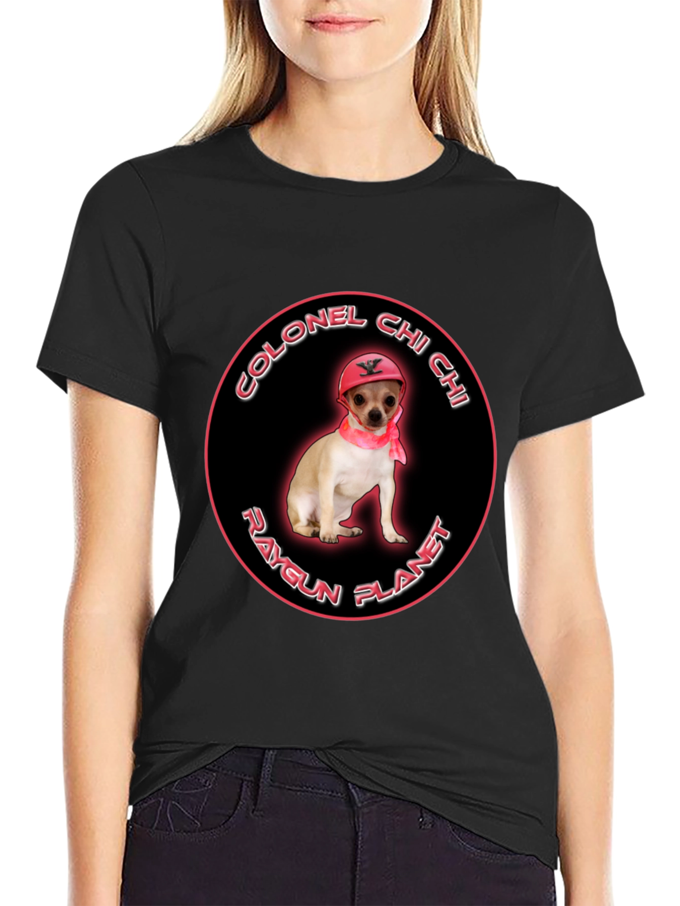 Black Colonel Chi Chi Raygun Planet Black T-Shirt view 2