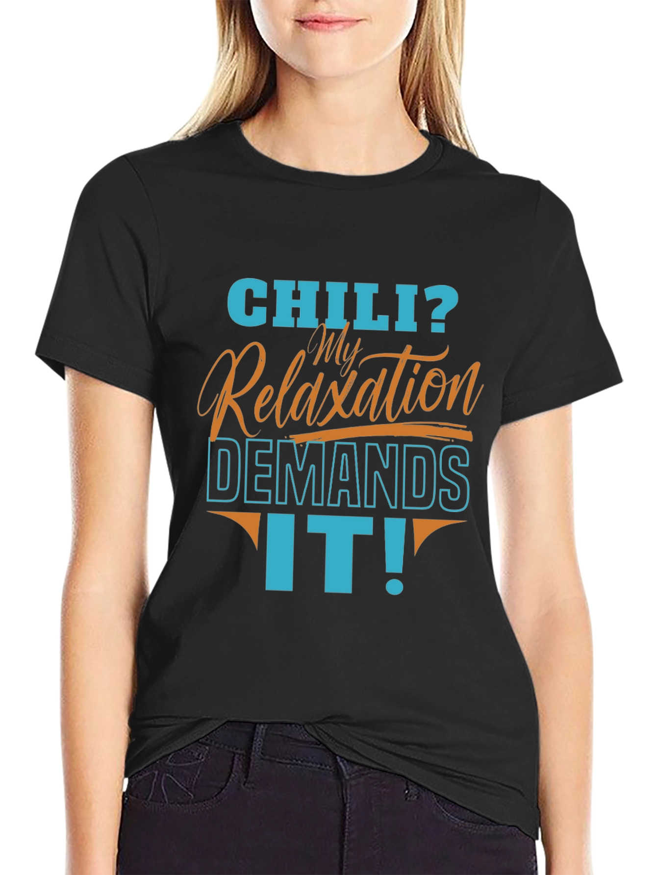 Black Chili? My Relaxation Demands It! Men's Graphic T-Shirt view 2