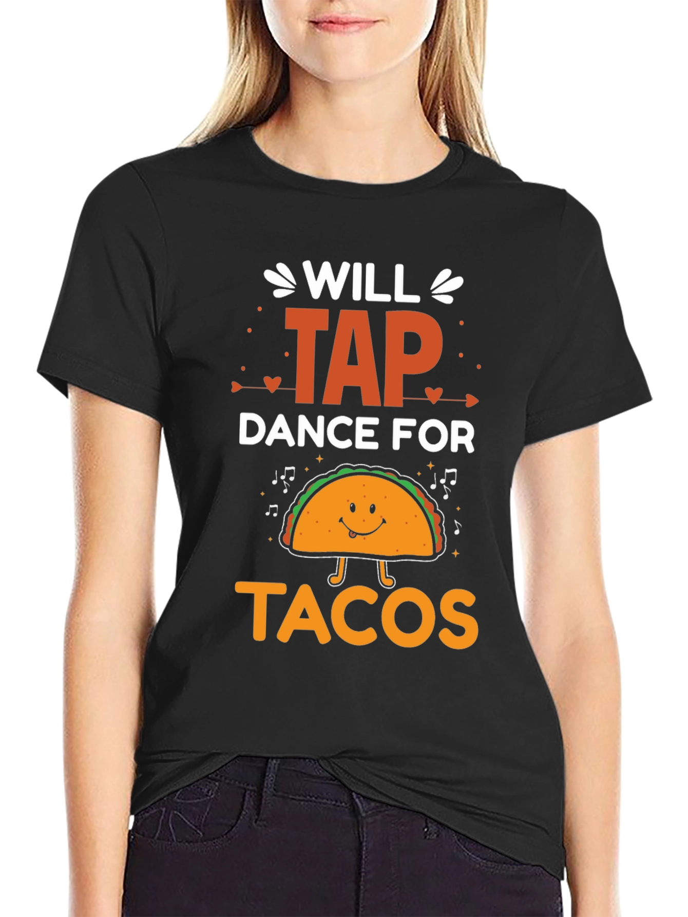 Black Will Tap Dance For Tacos Graphic Tee view 2