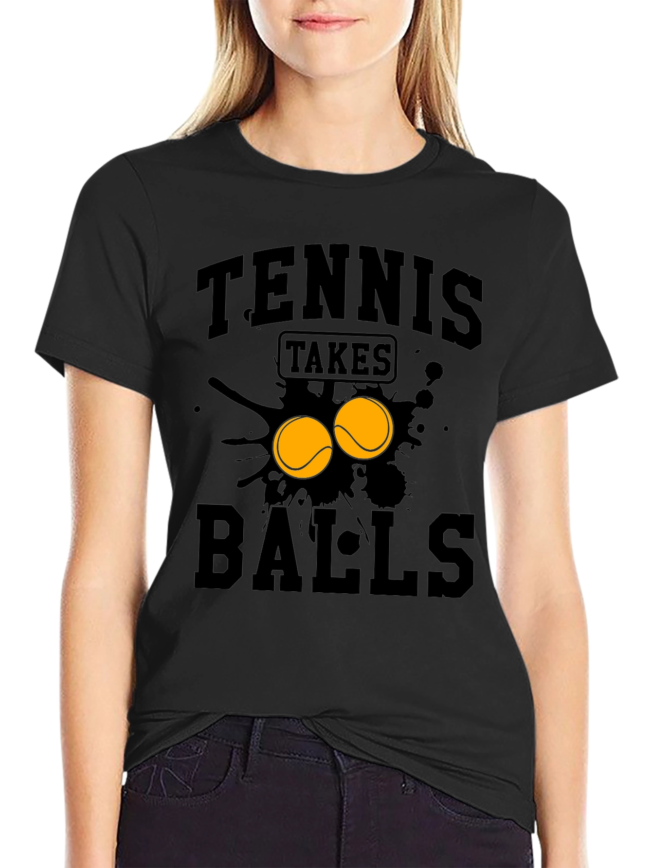 Tennis Takes Balls Graphic T-Shirt - 2