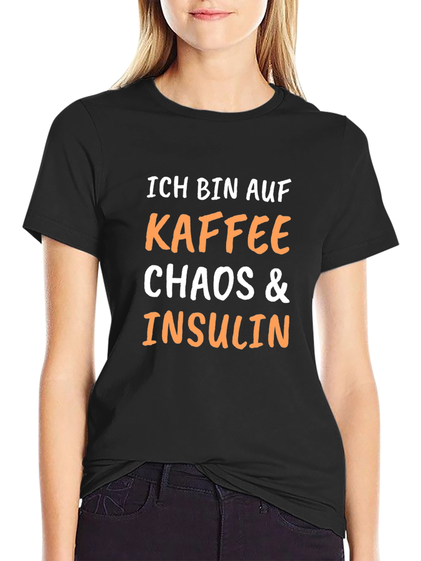 Black Kaffee Chaos & Insulin Graphic Tee view 2