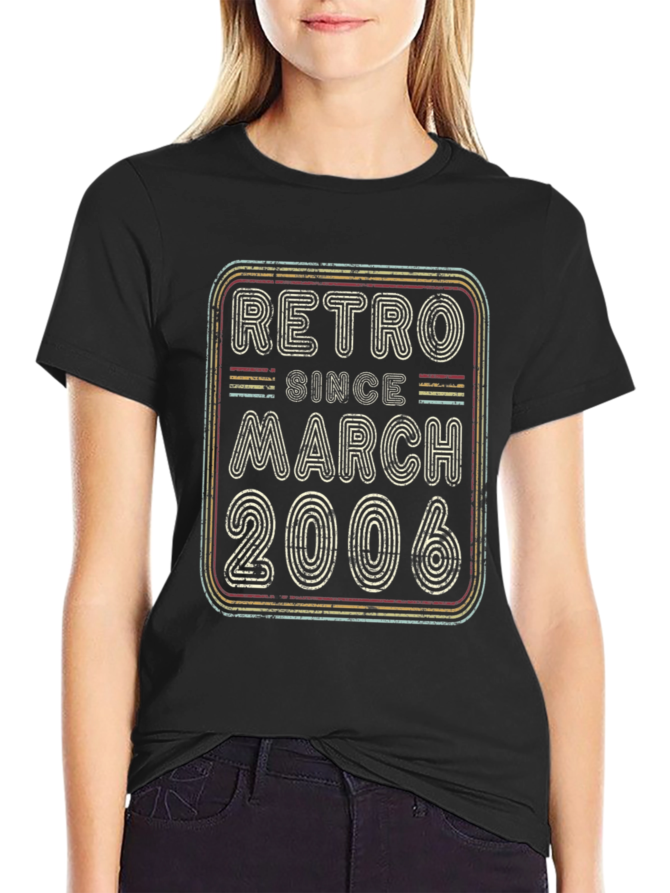 Black Retro March 2006 Graphic Tee view 2