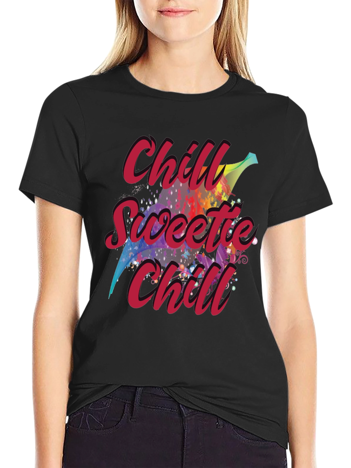 Black Chill Sweetie Chill Graphic Tee view 2