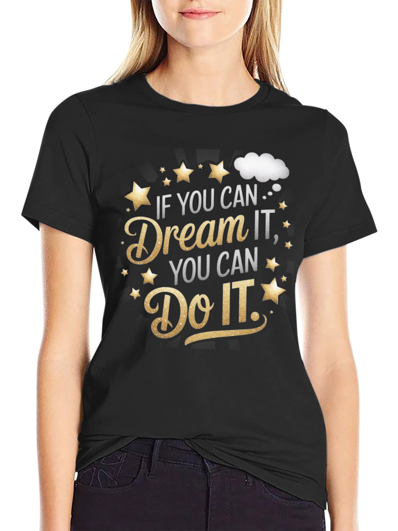 Black Dream It Do It Black T-Shirt view 2