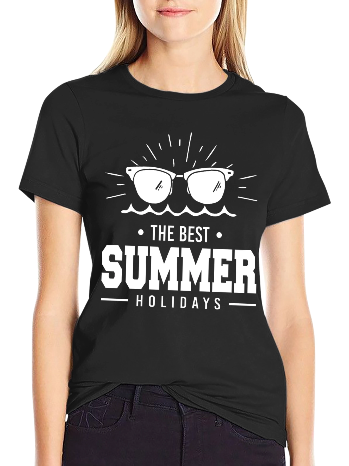 Black Summer Holiday Graphic Tee view 2