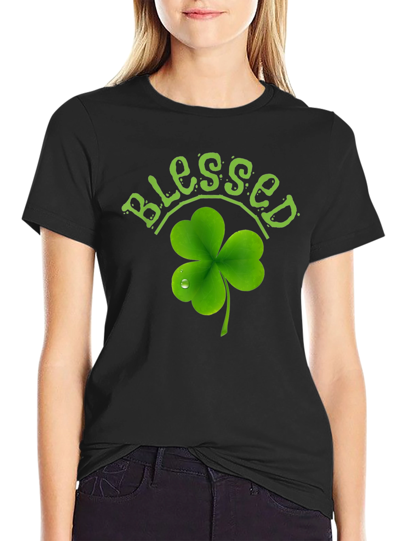 Blessed Shamrock T-Shirt - St. Patrick's Day Tee - 2