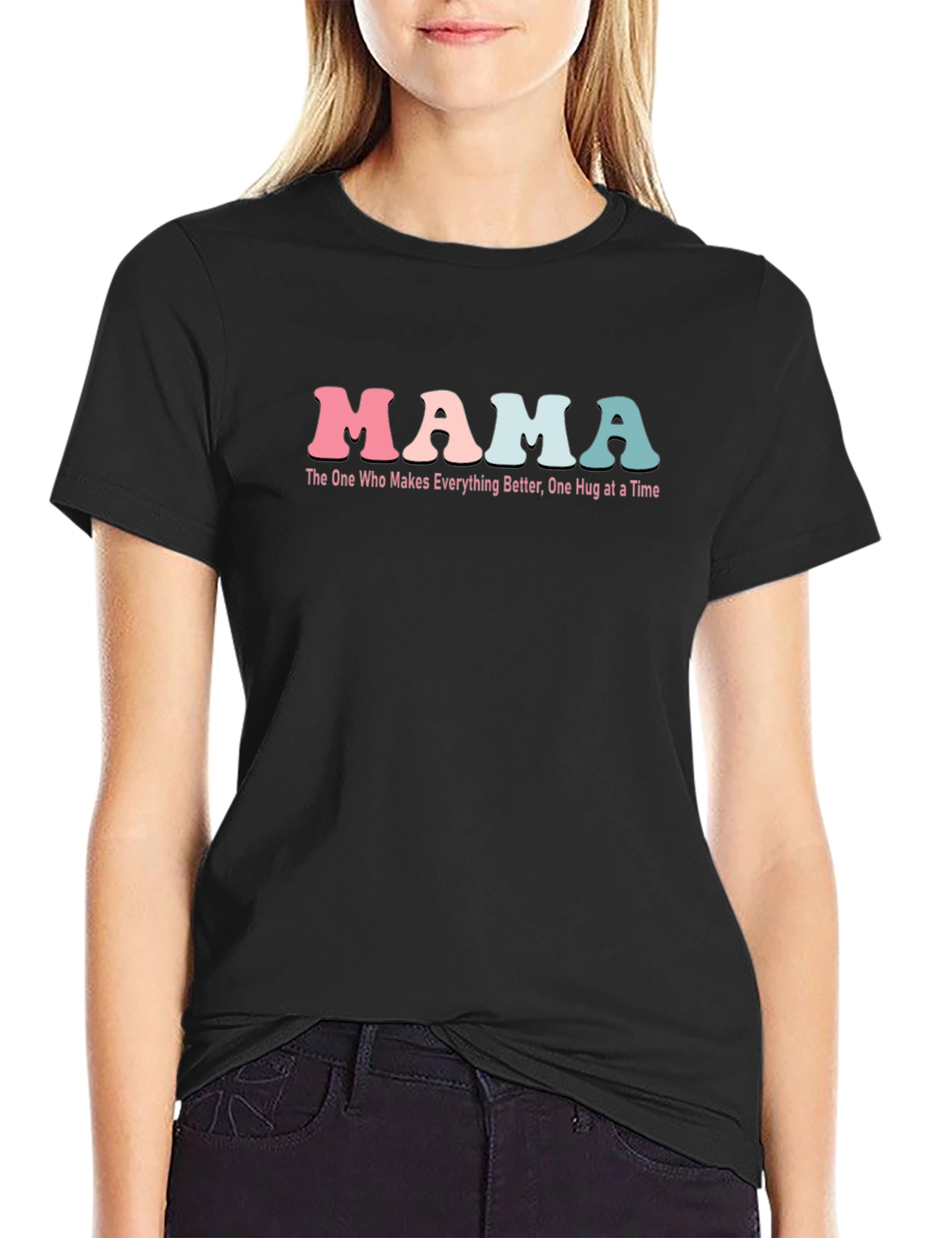 Black Mama Tee: The One Who Makes Everything Better view 2