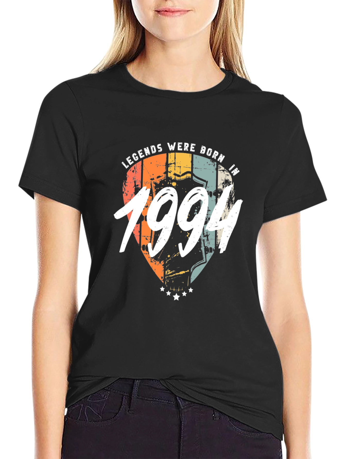 Black Legends Born in 1994 Black T-Shirt view 2