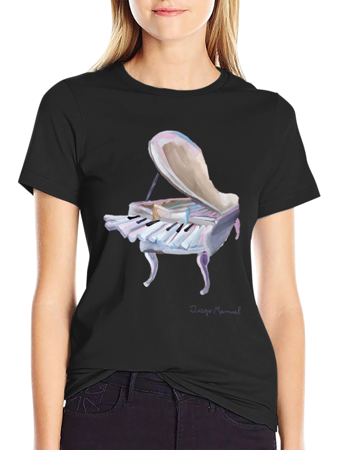 Black Piano T-Shirt view 2