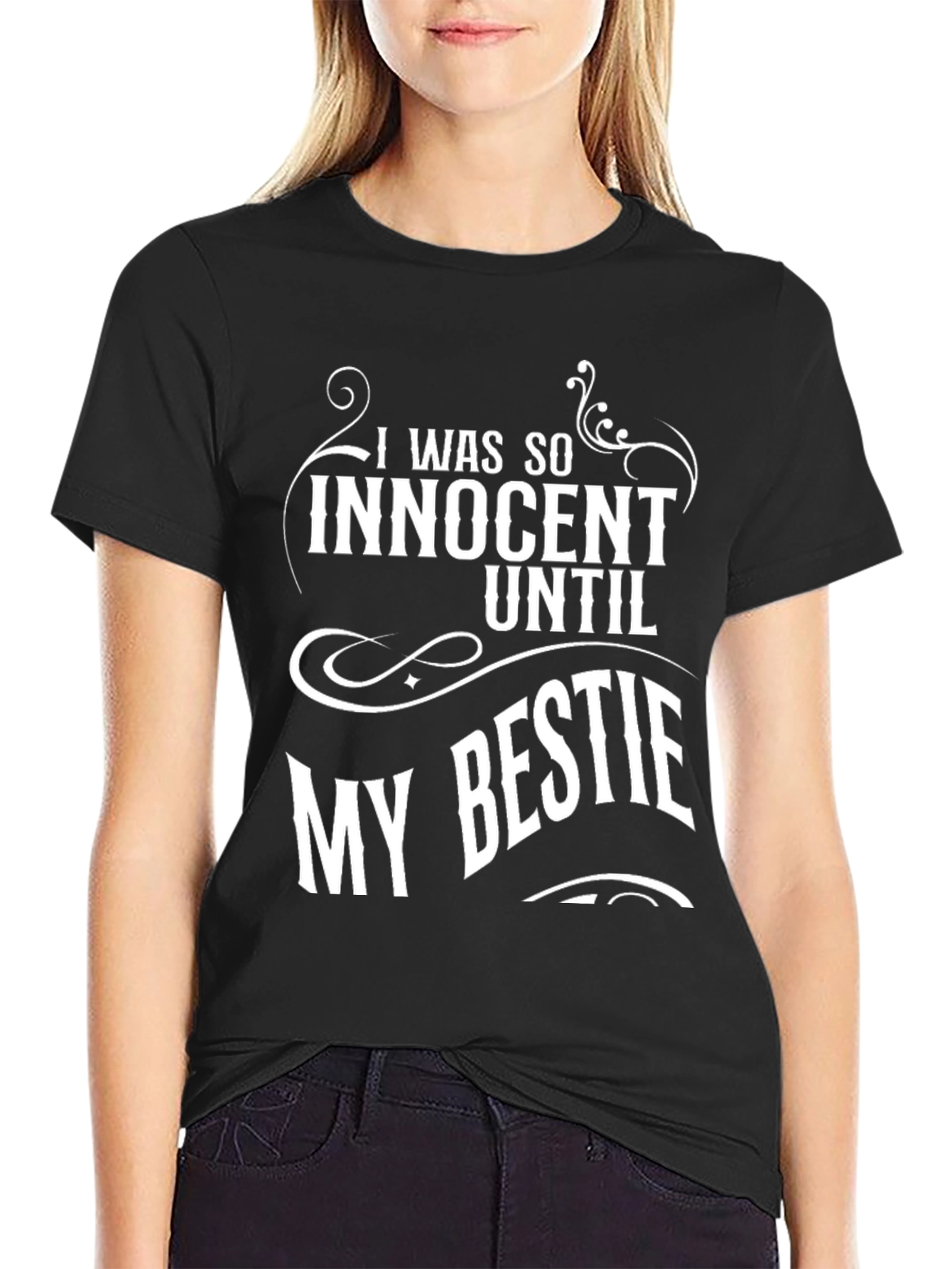 Black I Was So Innocent T-Shirt view 2